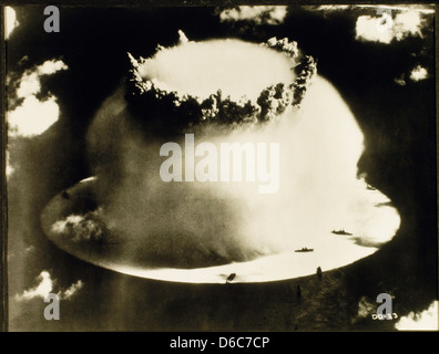 Atomic Bomb Test, Bikini Atoll, 1946 Stock Photo