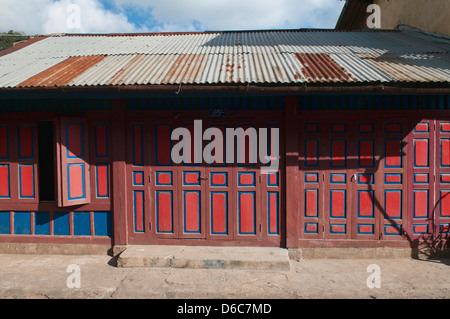 traditional architecture in Phongsaly, Laos Stock Photo - Alamy