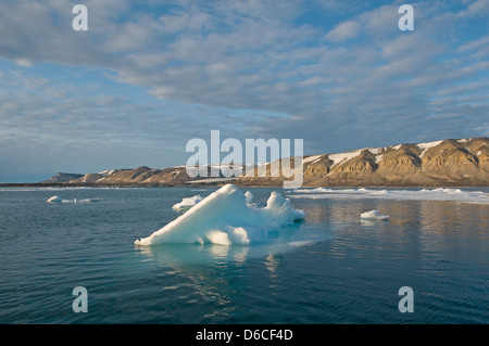 Glacier ice, Norway, Svalbard Archipelago, Spitsbergen Stock Photo