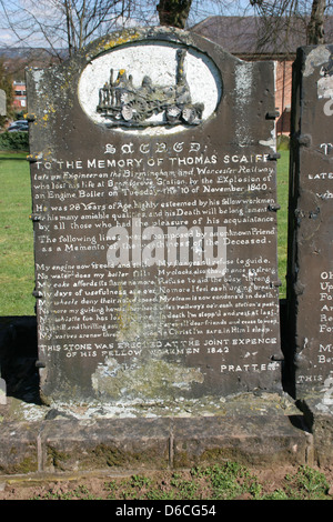 Railway Disaster Gravestone Bromsgrove Worcestershire England UK Stock Railway Disaster Gravestone Bromsgrove Worcestershire England UK Stock