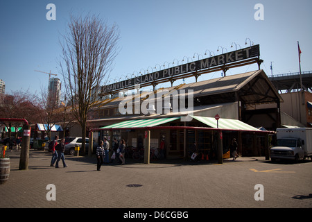 Granville Island public market Stock Photo