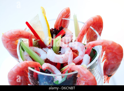 Close up shrimp cocktail Stock Photo