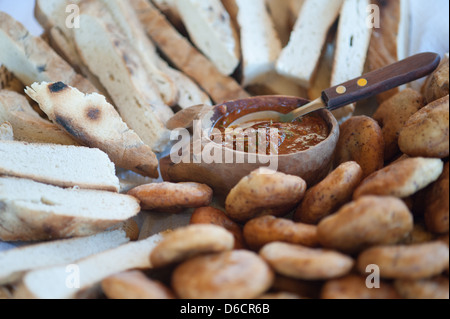 Typical Mapuche fare in Temuco, Chile Stock Photo