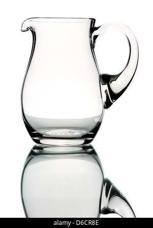 Glass pitcher, isolated Stock Photo