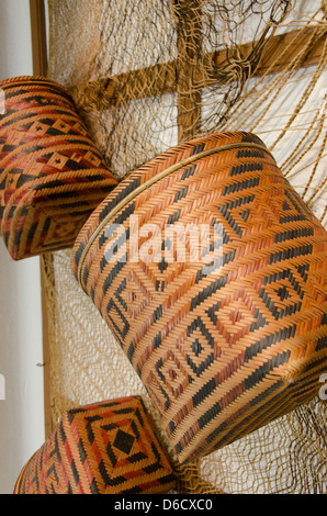 Brazil, Amazon, Manaus, Indian Museum. Traditional indigenous Indian ...