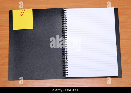 open spiral  notebook Stock Photo