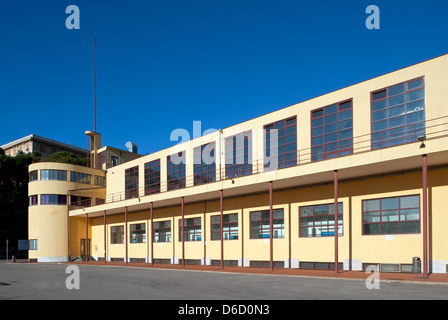 Genoa, Italy, the building of the Stadio Comunale di Nuoto Stock Photo