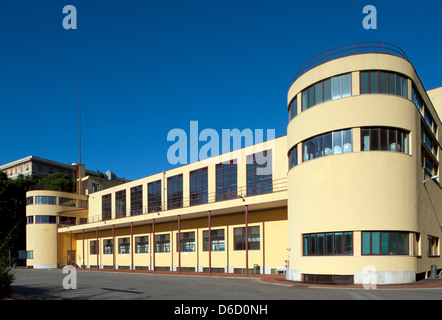 Genoa, Italy, the building of the Stadio Comunale di Nuoto Stock Photo