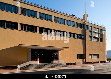 Genoa, Italy, the building of the Stadio Comunale di Nuoto Stock Photo