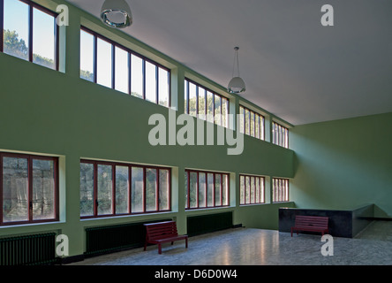 Genoa, Italy, interior view of the Stadio Comunale di Nuoto Stock Photo