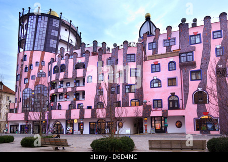 Magdeburg, Germany, the Greens citadel in the center Stock Photo