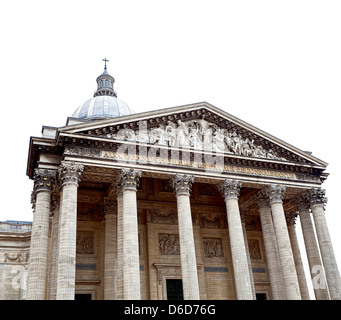 Pantheon in Paris on white background Stock Photo