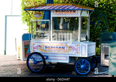 Popcorn Selling Car Stock Photo