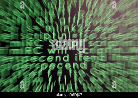 ILLUSTRATION - An illustrated picture shows a the source code of a ...