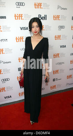 Actress Zhu Zhu arrives at the world premiere of 'Cloud Atlas' during the Toronto International Film Festival at Princes Whales Theatre in Toronto, Canada, on 08 September 2012. Photo: Hubert Boesl Stock Photo