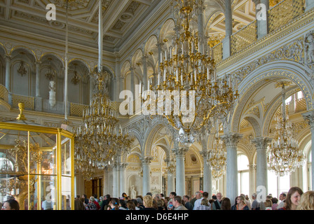 The Pavilion Hall, Small Hermitage, St Petersburg, Russia Stock Photo