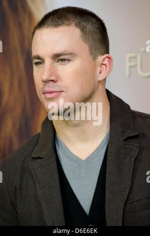 US actor Channing Tatum poses during a photocall of the film 'The Vow' at the Bayerischer Hof in Munich, Germany, 20 January 2012. The film premieres in Germany on 09 February 2012. Photo: Sven Hoppe Stock Photo