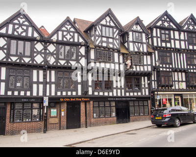 The Feathers Hotel in Ludlow, southern Shropshire, UK Built in 1619 by a local lawyer Rees Jones Stock Photo