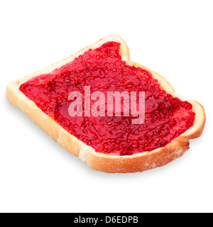 Toast and Raspberry Jam Stock Photo