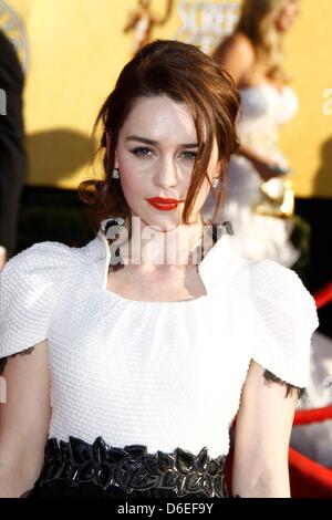 British actress Emilia Clarke on the set of 'Game of Thrones' Featuring