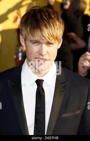 US actor Chord Overstreet attends the 18th Annual Screen Actor's Guild - SAG - Awards at Shrine Auditorium in Los Angeles, USA, on 29 January 2012. Photo: Hubert Boesl Stock Photo