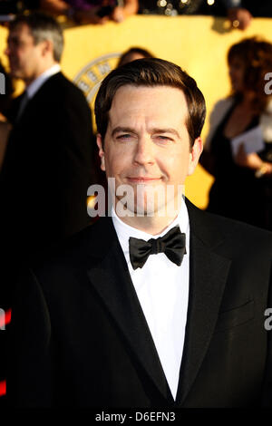 US actor Ed Helms attends the 18th Annual Screen Actor's Guild - SAG - Awards at Shrine Auditorium in Los Angeles, USA, on 29 January 2012. Photo: Hubert Boesl Stock Photo