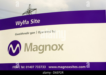 Wylfa nuclear power station on Anglesey, Wales, UK. Stock Photo