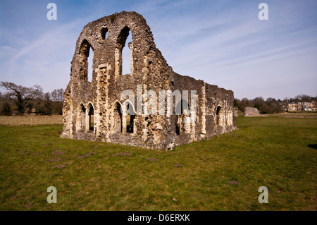 The Ruins Of Waverley Abbey Farnham Surrey UK Stock Photo