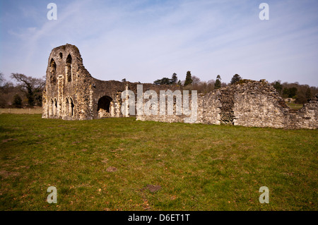 The Ruins Of Waverley Abbey Farnham Surrey UK Stock Photo