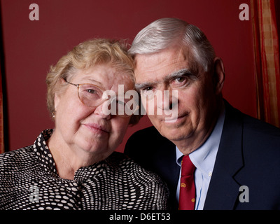 Older couple smiling together Stock Photo