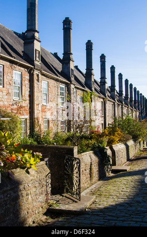Vicar's Close Wells Somerset England Stock Photo