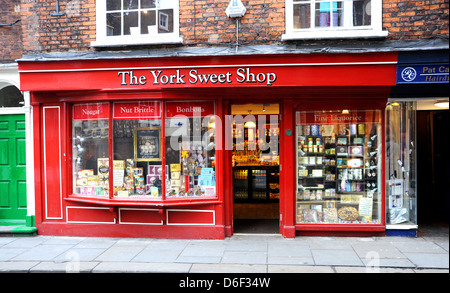 The York Sweet Shop in York Yorkshire UK Stock Photo