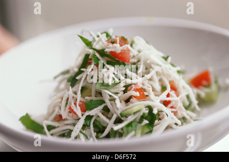Coconut, Cucumber and Tomato Relish Stock Photo
