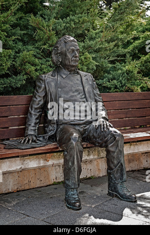 Albert Einstein sculpture at the museum of science, Valladolid, Castilla y León, Spain, Europe Stock Photo