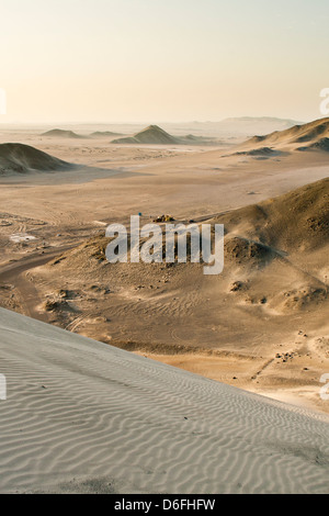 Desert around Besique Beach (Balneario de Besique). Stock Photo