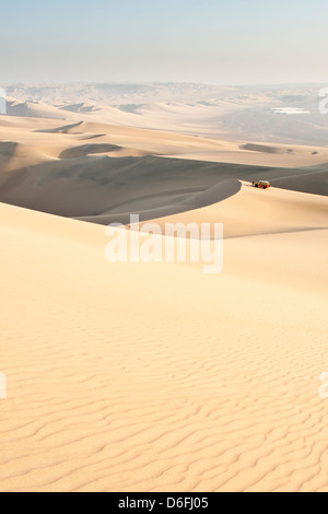 Desert that surrounds Huacachina Oasis, in southwestern Peru. Stock Photo
