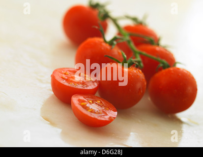 Small vine Tomatoes Stock Photo