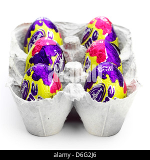 Cream Eggs Stock Photo