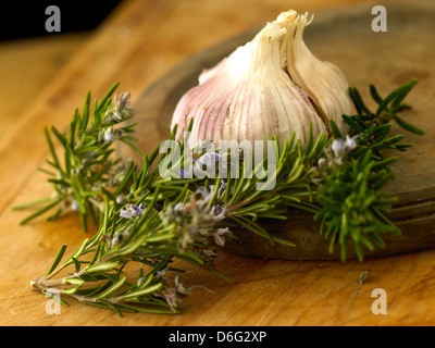 Rosemary and Garlic Stock Photo