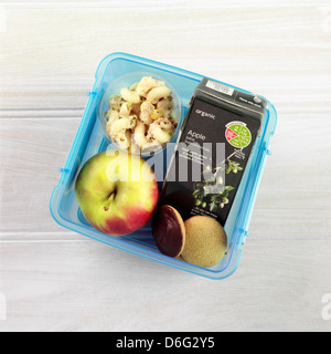 Tuna pasta lunch box/ childrens Stock Photo