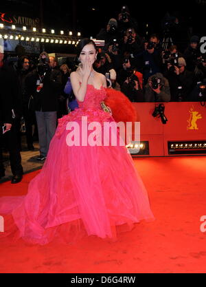 Chinese Actress Huo Siyan Poses Red Carpet She Arrives Opening