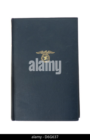 1939 edition of Mein Kampf by Adolf Hitler - studio shot with a white background Stock Photo