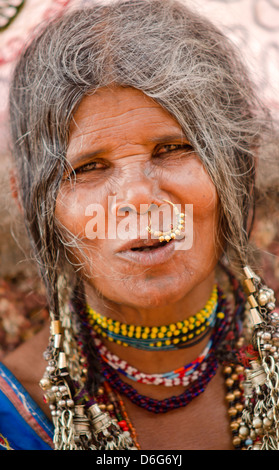 A portrait of a local woman in Varkala, India Stock Photo