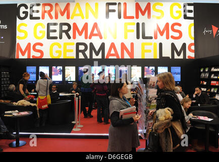The European Film Market (EFN) takes place during the 62nd International Berlin Film Festival, Berlinale, at the Martin-Gropius-Bau in Berlin, Germany, 15 February 2012. Photo: Jens Kalaene Stock Photo