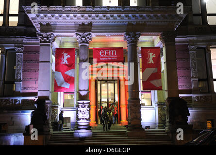 The European Film Market (EFN) takes place during the 62nd International Berlin Film Festival, Berlinale, at the Martin-Gropius-Bau in Berlin, Germany, 15 February 2012. Photo: Jens Kalaene Stock Photo