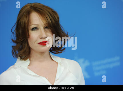 Austrian actress Birgit Minichmayr attends the photocall for the movie 'Mercy' ('Gnade') during the 62nd Berlin International Film Festival, in Berlin, Germany, 16 February 2012. The movie is presented in the competition at the 62nd Berlinale running from 09 to 19 February. Photo: Angelika Warmuth Stock Photo