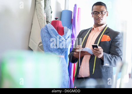 Dressmaker working in studio Stock Photo