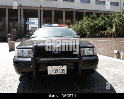 Police car in Los Angeles Stock Photo