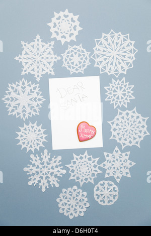 Illustration of blank Christmas card Stock Photo
