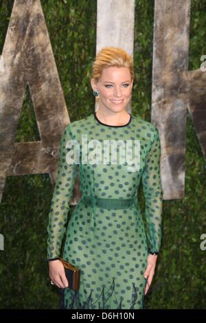 US actress Elizabeth Banks attends the premiere of the movie 'Man On A